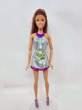 Mattel Barbie Teresa Customized Doll in Buzz lightyear Dress Jointed Articulated